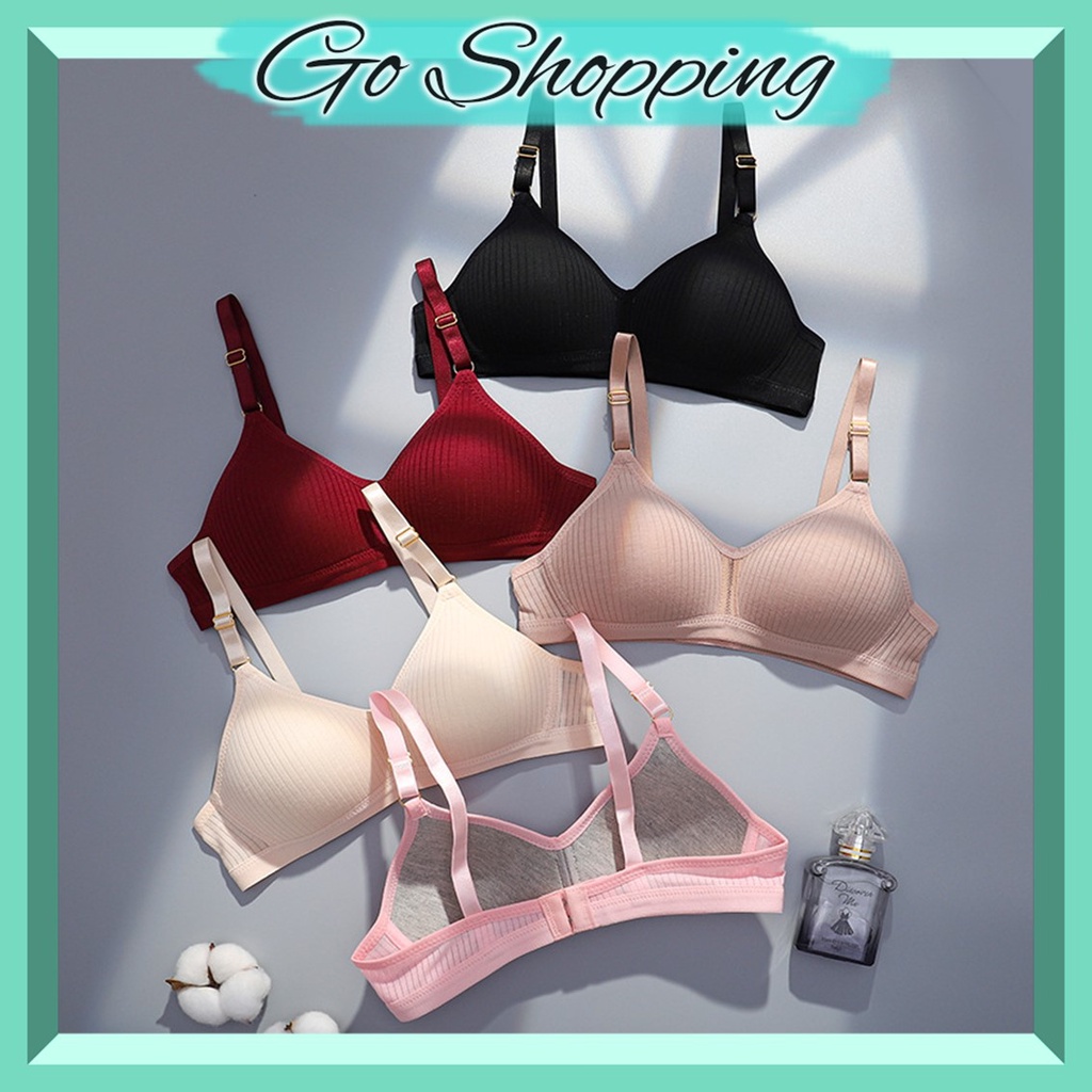 GO!BR649 Bra BH Wanita Tanpa Kawat Bahan Halus Pakaian Wanita Fashion