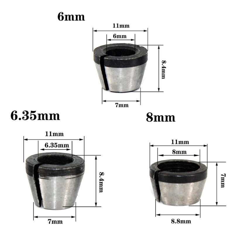 Gro Collet Chuck Adapter Engraving Trimming Mesin Router Elektrik Presisi Tinggi