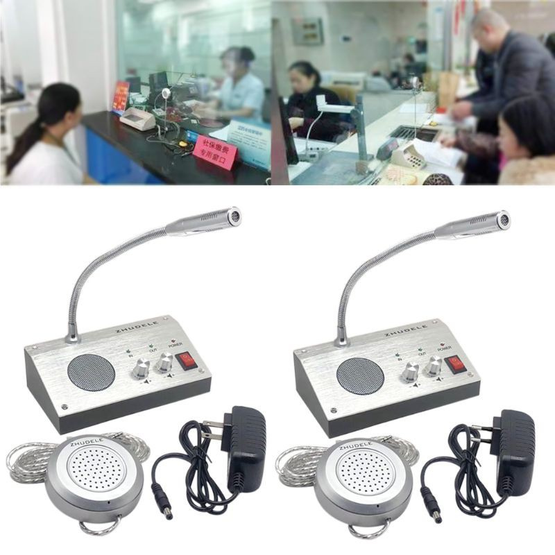 CRE  Dual Way Window-Glass  Intercom  Interphone Bank Counter Interphone Zero-touch