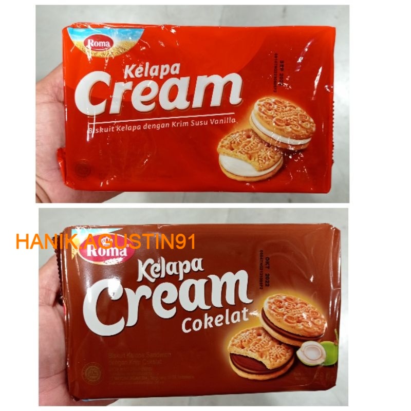 Roma Kelapa Cream Vanilla  Coklat 189 Gr