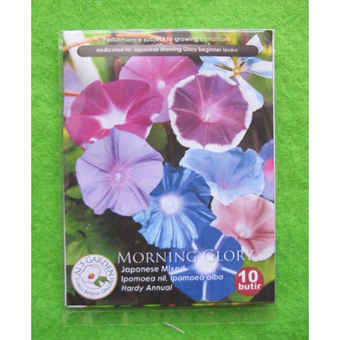 

Benih Biji Bunga Morning Glory Pack - Japanese Mixed / Blue Picotee