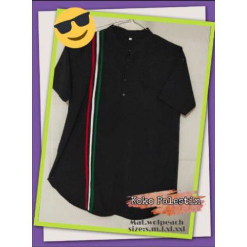 Koko Palestine Hitam Pendek