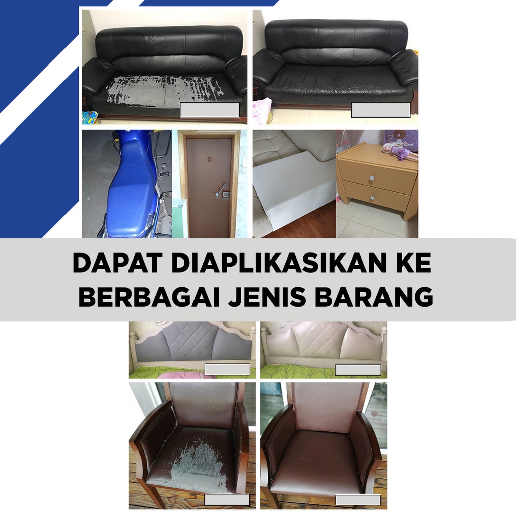 【Restorasi Kulit】70*200cm Perekat Ekstra Kuat Leather Perbaikan Repair Bahan Kulit Yang Rusak Kulit Sofa, Kursi, tas jok mobil, tas jok motor Kain Leather Sticker Kulit PU