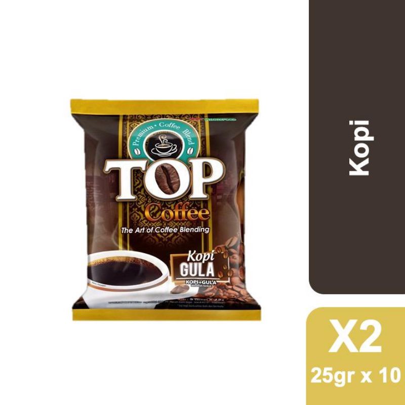 

Top Kopi Gula ll Kopi renceng ll Top Kopi plus Gula Renceng Isi 10 pcs