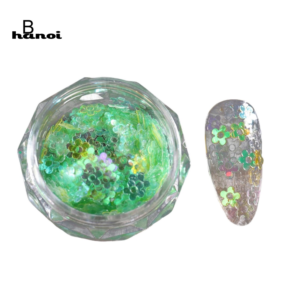 Han 1 Kotak Sequin Glitter Berkilau Untuk Dekorasi Nail Art / Manicure