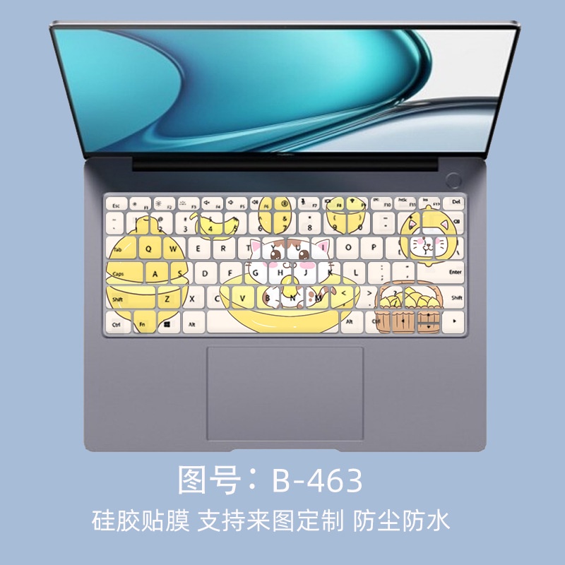 Film Pelindung Debu Keyboard Laptop Motif Kartun Bunga Untuk Huawei MateBook 14s / 13s 2021 HKD-W56 / EMD-W56