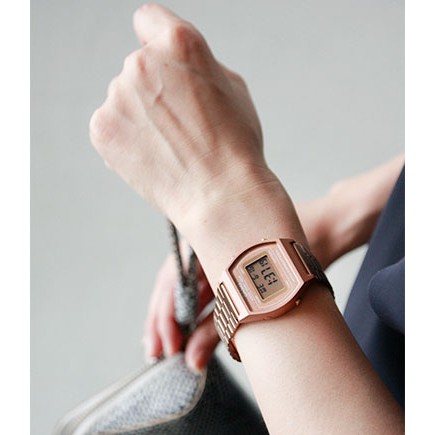 Casio Original B640WC-5A / B-640WC-5A Jam Tangan Unisex Stainless Rose Gold