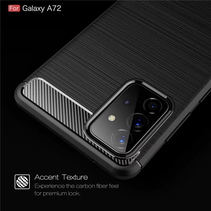 SAMSUNG  A52S 5G A52 4G 5G A72 4G 5G A32 4G A32 5G CASE SOFTCASE IPAKY CARBON, CASE BLACK CARBON SHOCKPROOF CARBON