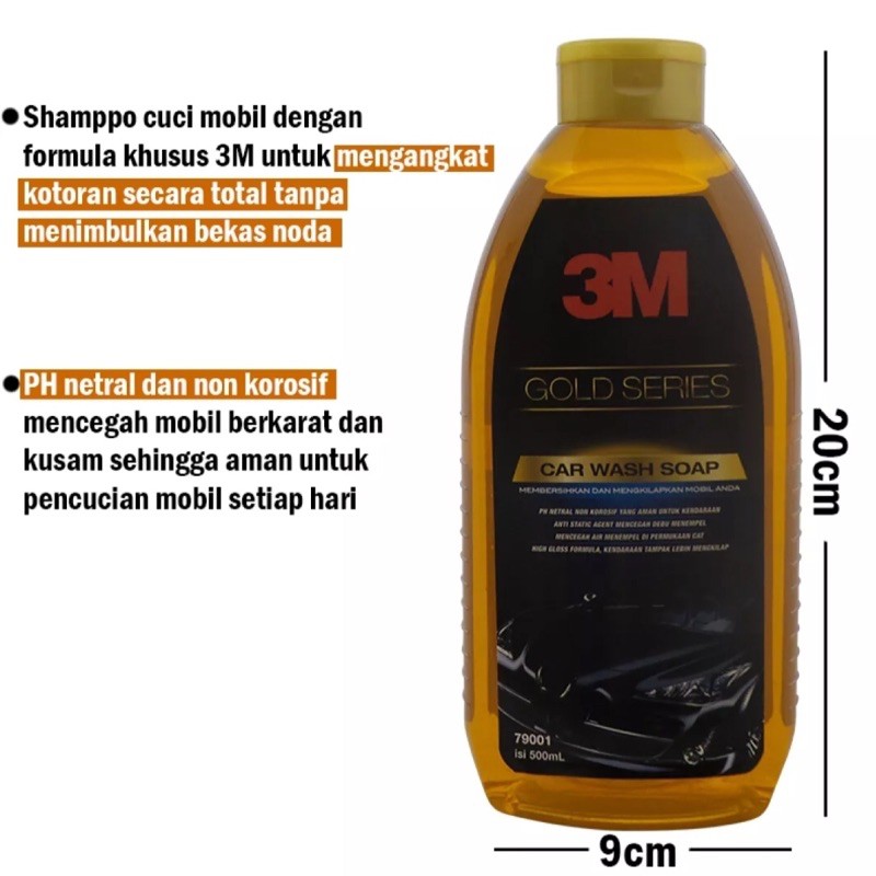 sabun cuci mobil sampo car wash shampoo 3M gold series