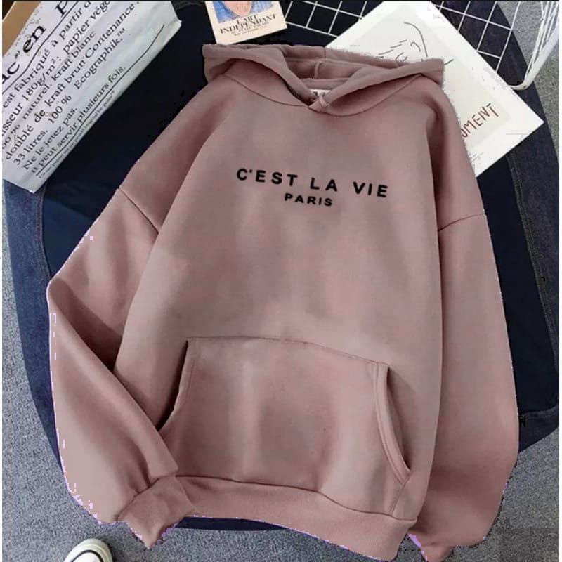 cest la vie paris sweater wanita sweater hoodie cewek