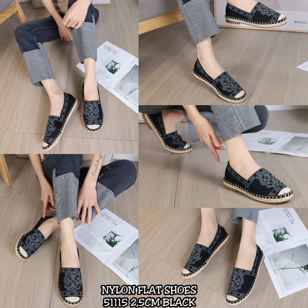 NYLON FLAT SHOES 51115