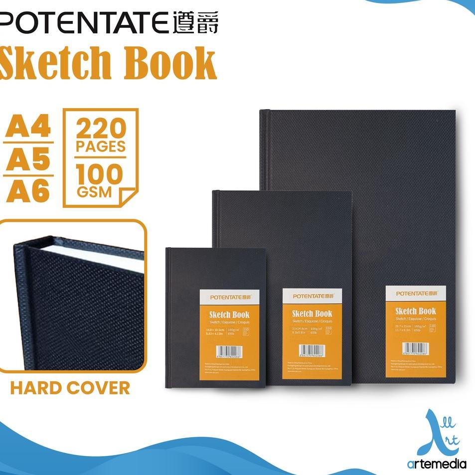 

Buku Sketsa Potentate Hard Cover A5 Stitch Bound Sketchbook Hot