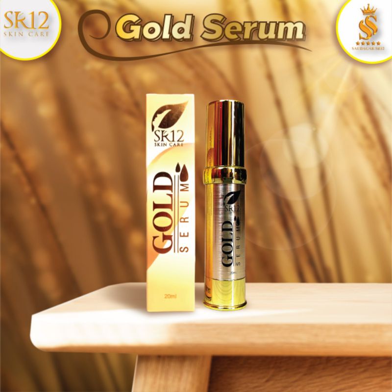 SERUM GLOWING CEPAT / SERUM GOLD SR12 / PEMUTIH WAJAH / SERUM ANTI AGING KULIT KENCANG CERAH BPOM