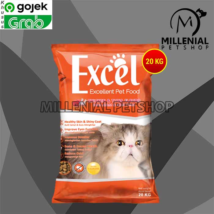 [GOSEND] Makanan kucing Excel 20kg excel karungan 20kg non repack repacking