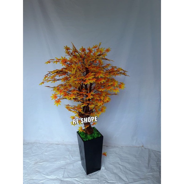 Pohon Maple jepang tinggi 1,2mtr - maple jari/Hias Plastik Artificial/pohon Dekorasi