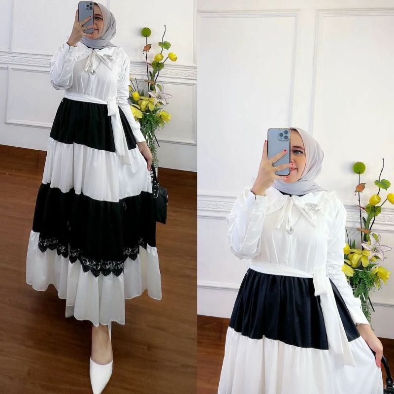 T.R - Gamis Polos Shakila Terbaru Asmiranda Dress Maxi  / Gamis Mewah Syakila Terbaru 2022 / Gamis Muslim Wanita Terbaru / Gamis Syakila Jumbo Terbaru / R.A - Asmiranda Maxy Gamis Muslim Aurora Dress Basic Premium Fashion Remaja Wanita Terlaris-1