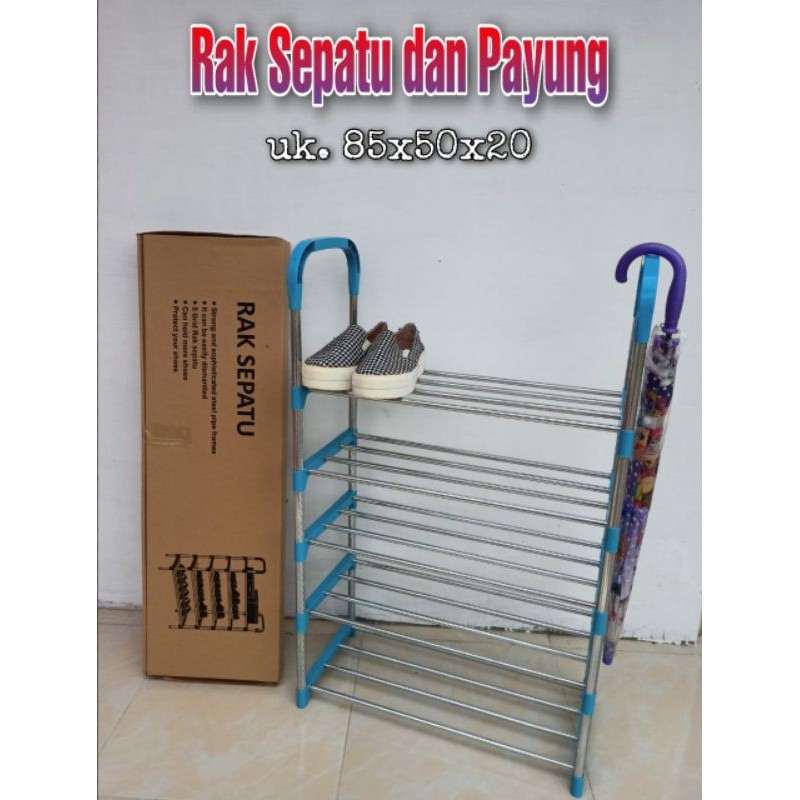 Rak Sepatu  Susun  5 Stenlis