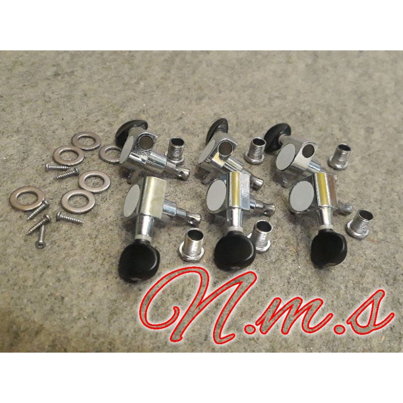 Driyer Grover Tuning Peg Tuning Key Tuner Machine Pemutar Senar Gitar Akustik 1 Set 6pcs Termurah