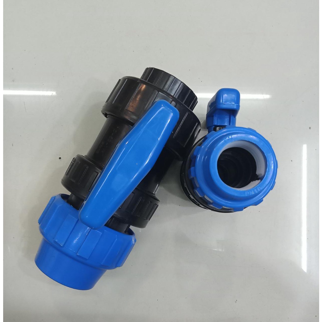 Ball Valve Female Compression PP 20 x 1/2&quot; Merk HQ