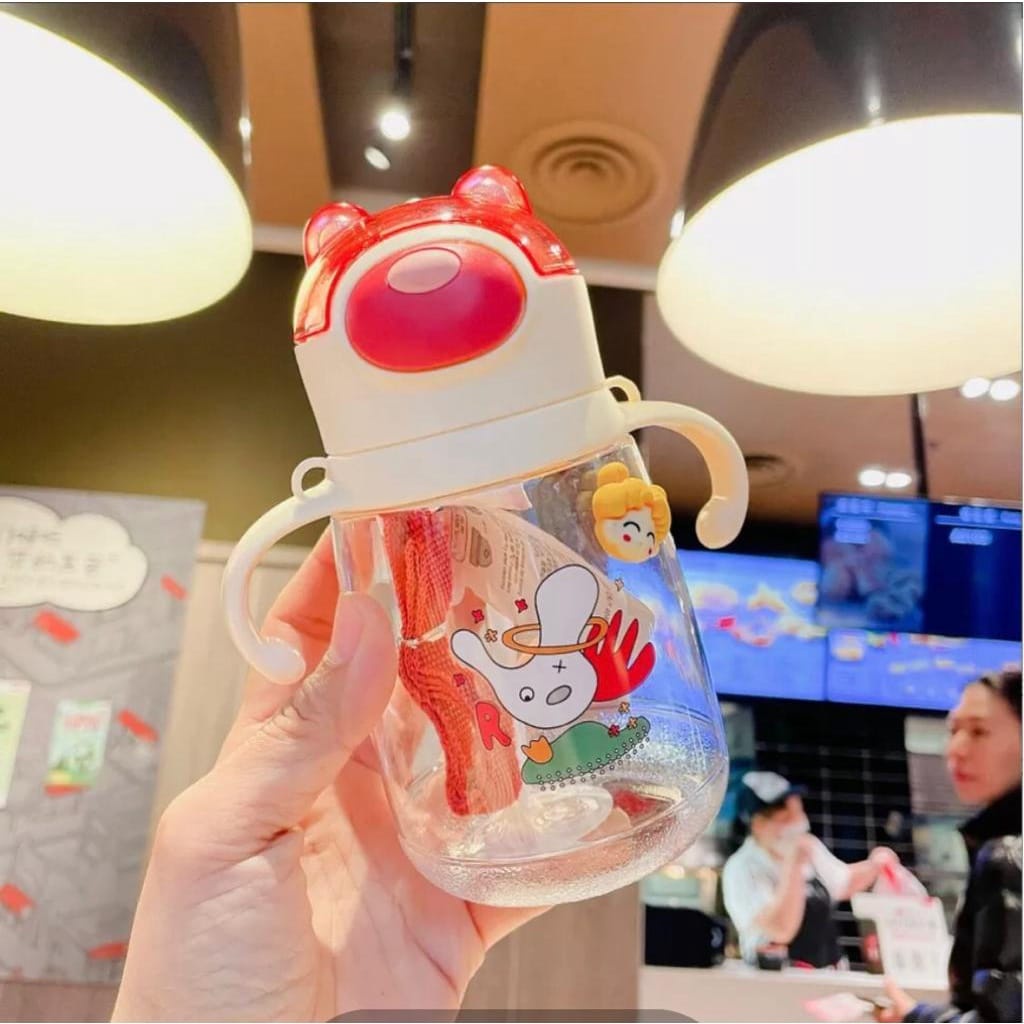 BOTOL MINUM KUPING KARAKTER LUCU BPA FREE 550ML
