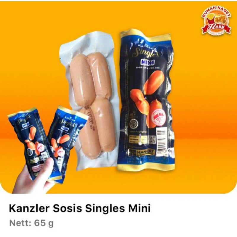 

Kanzler Singles Sosis Sapi dan Ayam Mini 65 gr