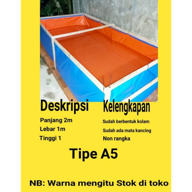 TERPAL KOLAM KOTAK 2X1X1 A5