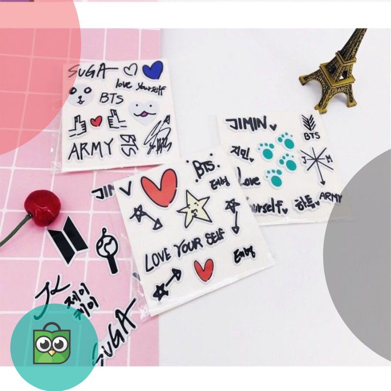 

Terlaris [BS] BISA COD KPOP BTS BT21 Sticker Stiker Bubble DIY Stiker Termurah