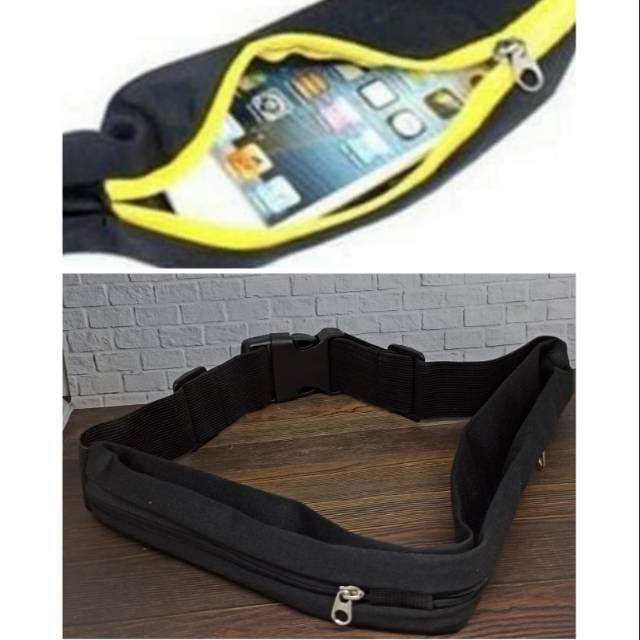 Running waist belt bag / tas sport bag jogging olah raga