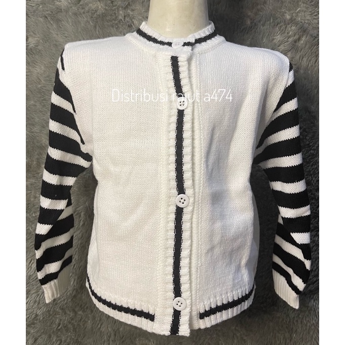 CARDY RAJUT ANAK MOTIF TANGAN GARIS UMUR 1 SAMPAI 3 TAHUN