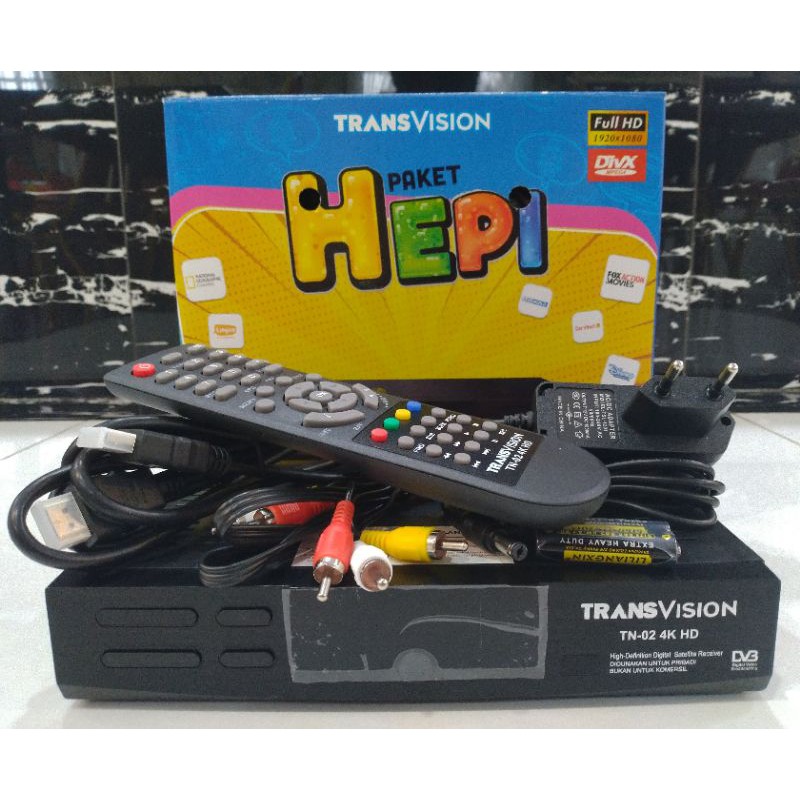 Receiver / Decoder Transvision Paket Hepi  MNC  RCTI GLOBALTV