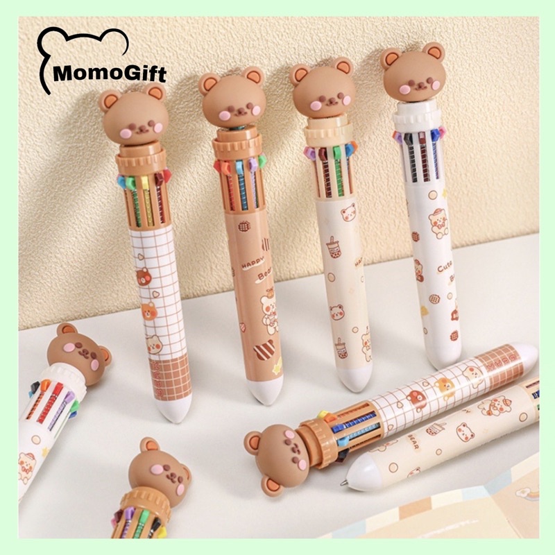 

Pulpen 10 Warna Motif kartun Bear Pena Warna Warni AT29