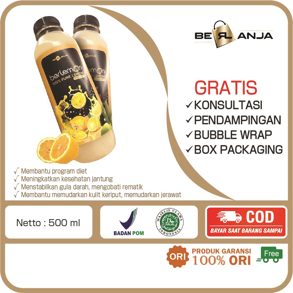 

Berl Minuman Sari Lemon Segar Berlemon 500ml Tanpa Pengawet Diet Langsing Konsentrat Buah Tanpa Tambahan Air Halal BPOM