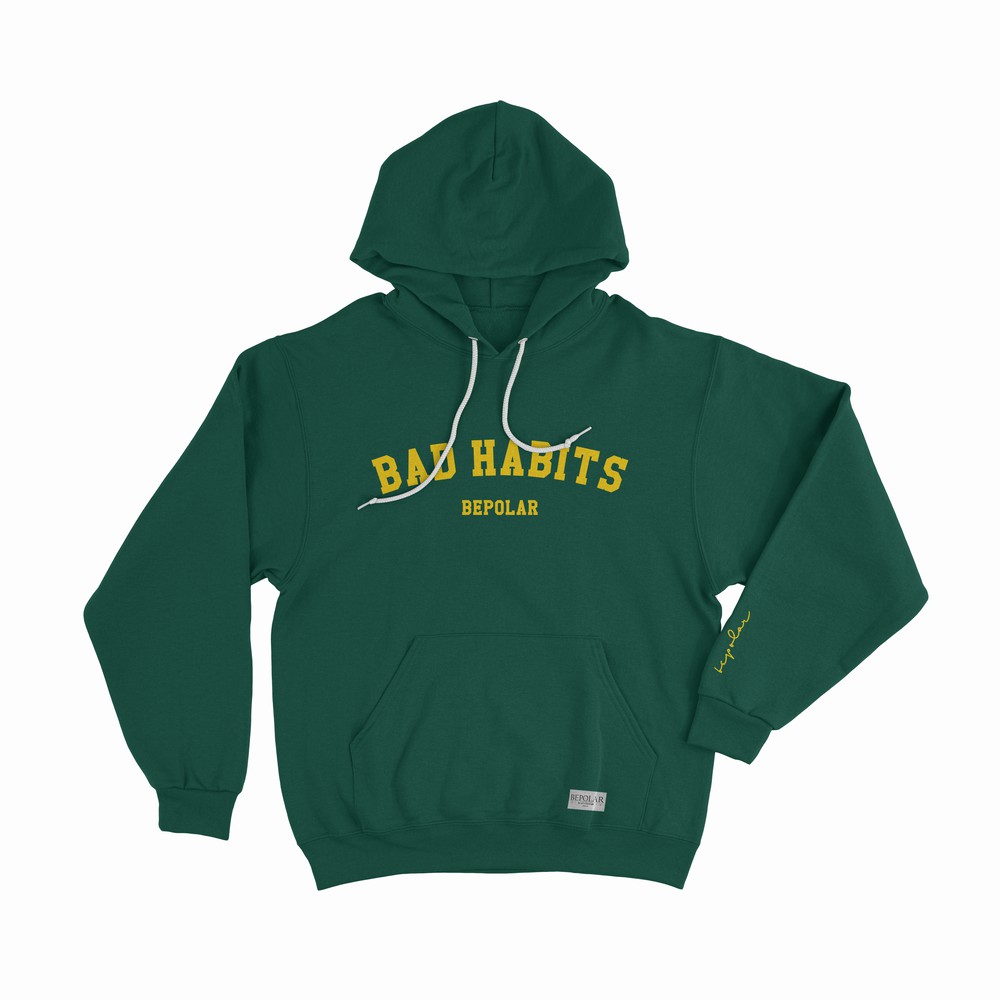 Bepolar Hoodie - BAD HABITS BOTTLE GREEN