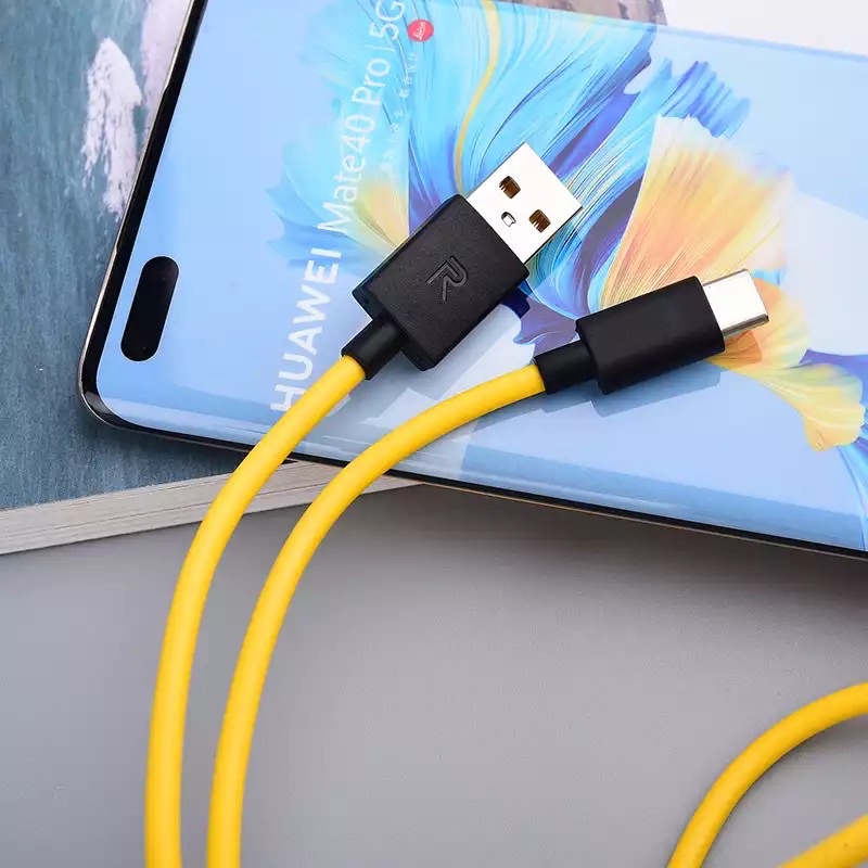 Kabel Data Realme Vooc Fast Charging - kabel data micro fast dan kabel data Type C fast - Realme