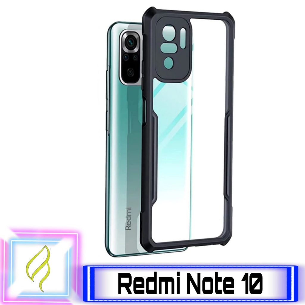 PROMO Case Xiaomi Redmi Note 10 / Redmi Note 10s Hardcase Armor Shockproof Fusion Bumper Transparan