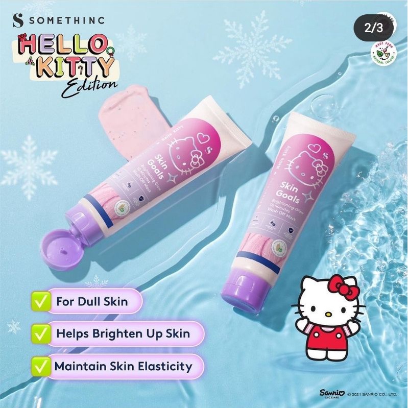 SOMETHINC  Hello Kitty Edition | Ombrella Lop Totem Tint - Noble | Suppler Power 120ml | Glow Maker 100ml | Self Love Eyeshadow Palette | Skin Golas Brightening Glow Wash Off | Hello Kitty x Somethinc