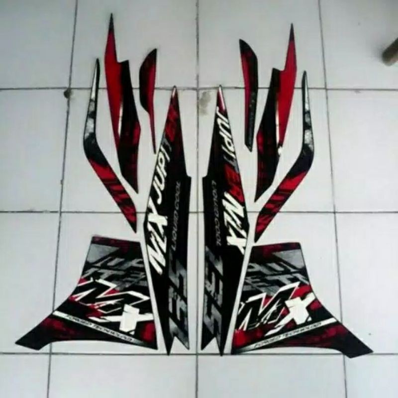 striping mx new merah hitam