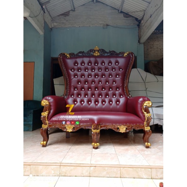 KURSI SOFA SYAHRINI UKIRAN JEPARA MEWAH