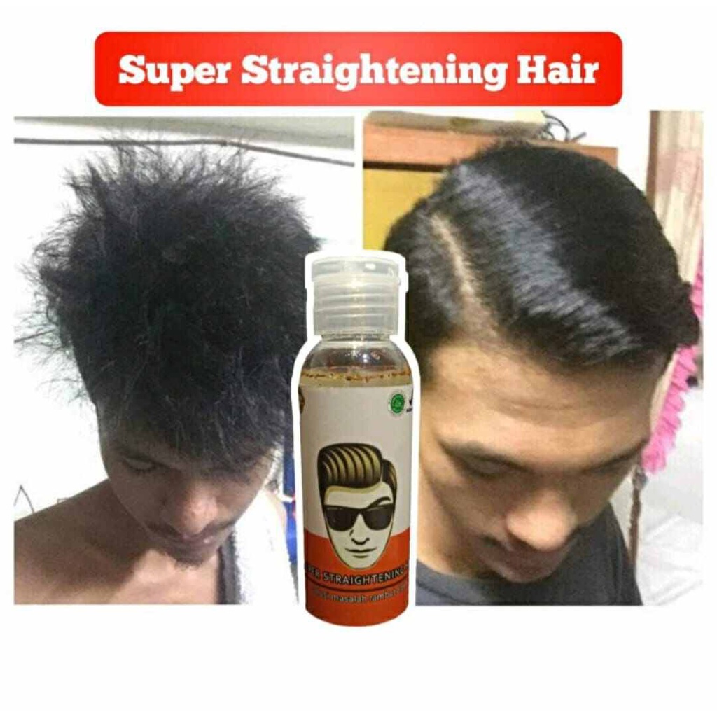 [60 ML] Super Straightening Hair Minyak Pelurus Rambut 100% Permanen Pelurus Rambut Pria Wanita Pelurus Rambut Keriting Ikal Gelombang Viral