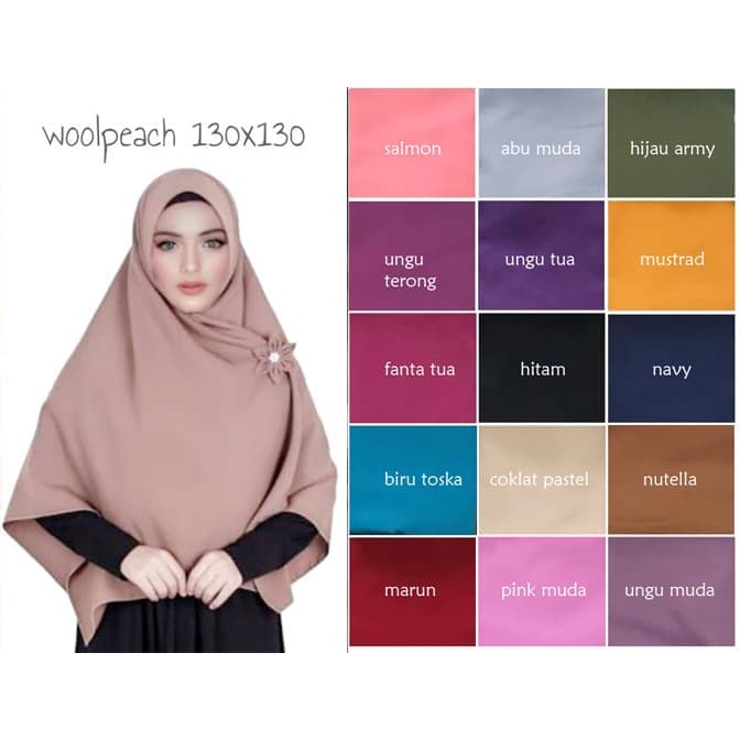 Hijab / Jilbab segi empat wolpis JILBAB_GROSIR