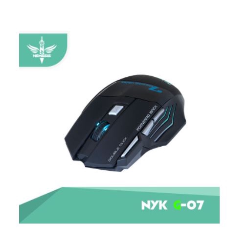 Mouse gaming nyk nemesis wired usb 2.0 optical 2400dpi 7d led double click for pc laptop scorpion G-07 - Mice kabel G07