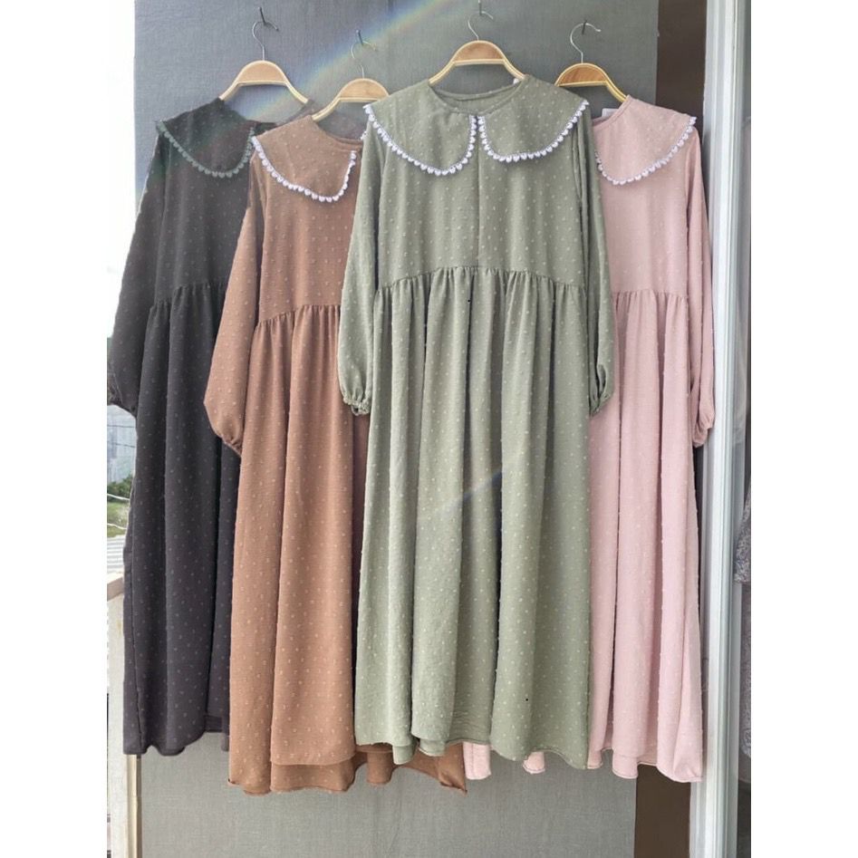 1KG MUAT 4PCS | SAKILA MIDI DRESS URAGIRI HIGH QUALITY PREMIUM HITS OOTD LEBARAN FASHION GROSIR WANITA TERMURAH