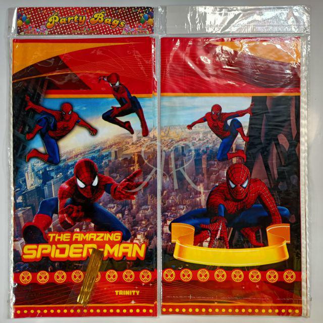 PLASTIK SNACK ULANG TAHUN GOODIE BAG-Spiderman