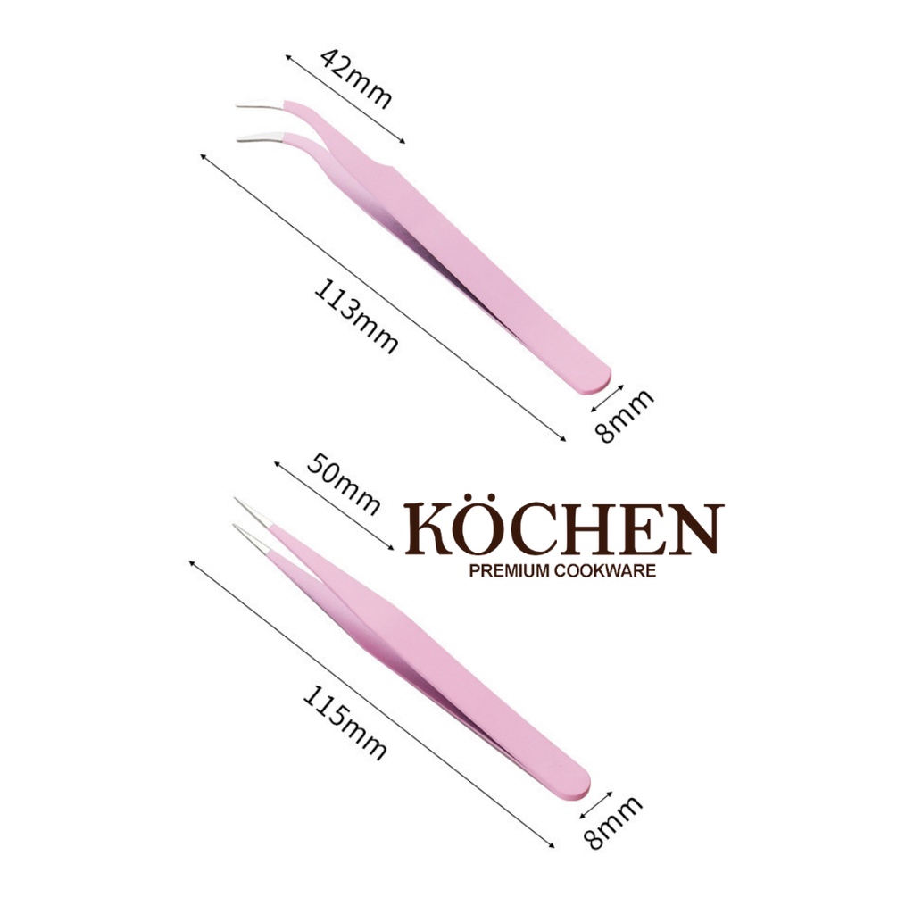 MYKOCHEN.INA Pinset Tweezer Lurus Bengkok Lengkung Pinset Sticker Bulumata Eyelash Extension Serbaguna Gundam Pastel Color Tweezer Hand Craft Pinset Penjepit Kerajinan Tangan