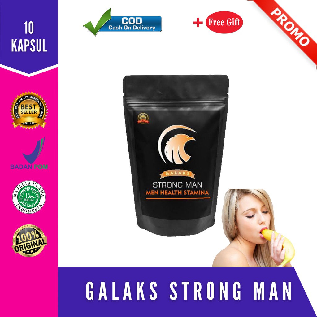 Galaks Strong Man Ori / Obat Kuat Pria Original / Obat Kuat Pria Tahan Lama / Herbal Obat Kuat