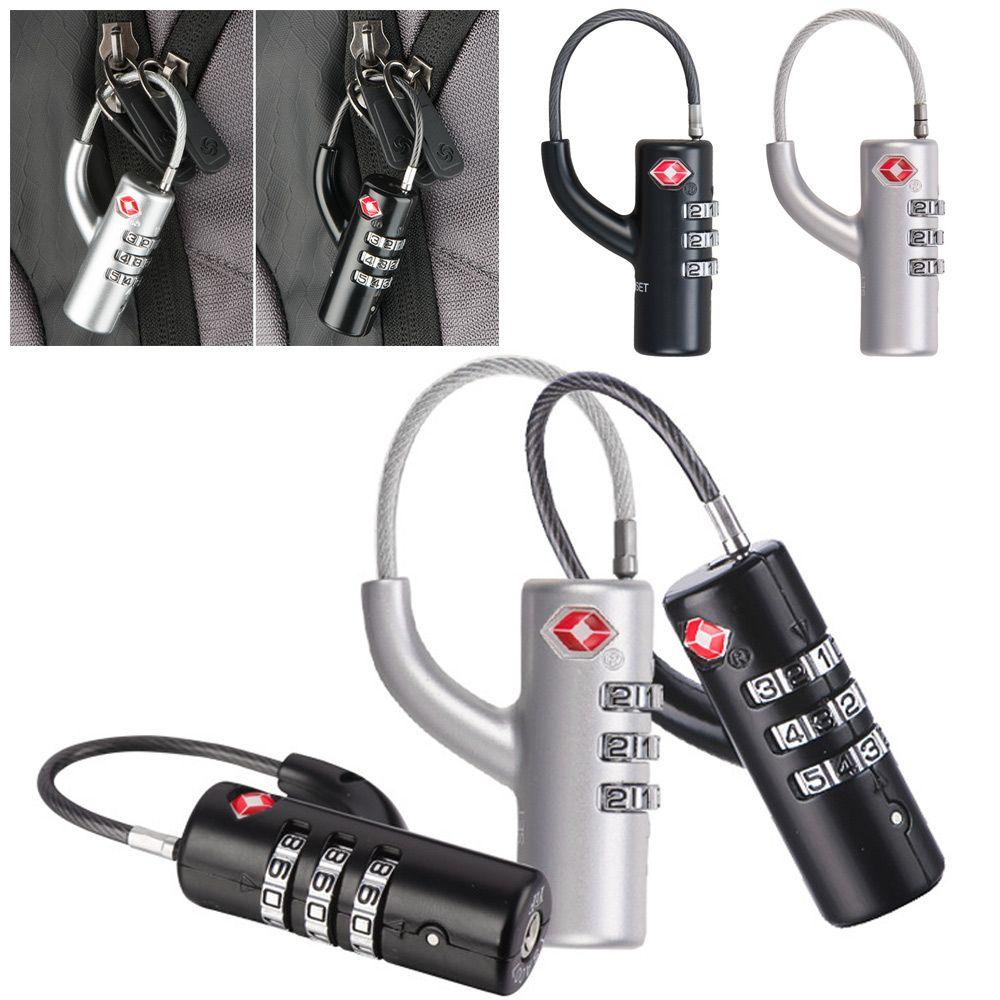 Suyo TSA Customs Lock Waterproof Portable Cable Luggage Lock Kunci Kombinasi