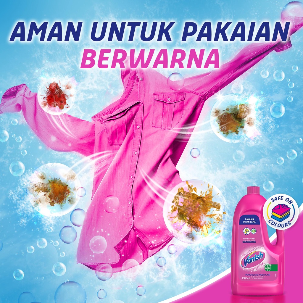 VANISH PENGHILANG NODA CAIR KEMASAN PINK 750 ML