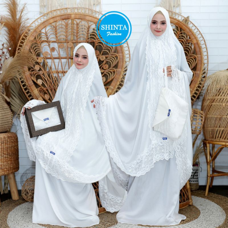 Mukena Afifah/mukena renda /mukena lebaran