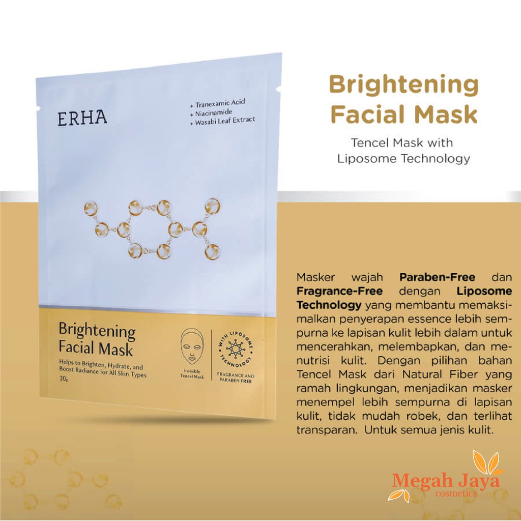 ERHA 21 DERMATOLOGIST FORMULARIES BRIGHTENING FACIAL MASK 22 GR @MJ