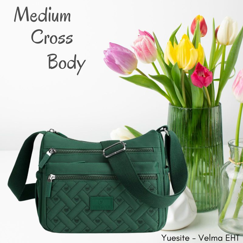 TAS SELEMPANG WANITA POLOS BORDIR YUESITE VELMA ORI CROSSBODY